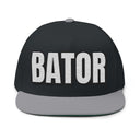Hats One size / Black/Grey INTO: BATOR Embroidered Flat Bill Cap – Kink Hat for Edgers, Strokers & Masturbation Enthusiasts LEATHERDADDY BATOR