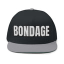 Hats One size / Black/Grey INTO: BONDAGE Embroidered Flat Bill Cap – Kink Hat for Rope Lovers, Restraint Enthusiasts & Sensual Sadists LEATHERDADDY BATOR