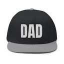 Hats One size / Black/Grey INTO: DAD Embroidered Flat Bill Cap – Queer Hat for DILFs, Dominants & Big Dad Energy LEATHERDADDY BATOR