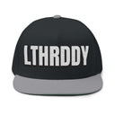 Hats One size / Black/Grey LTHRDDY Flat Bill Embroidered Cap LEATHERDADDY BATOR