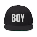 Hats One size / Black INTO: BOY Embroidered Flat Bill Cap – Kink Hat for Submissive Roles, Leather Lads & Service-Oriented Play LEATHERDADDY BATOR
