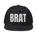 Hats One size / Black INTO: BRAT Embroidered Flat Bill Cap – Kink Hat for Teasers, Toppers-in-Training & Playfully Disobedient Subs LEATHERDADDY BATOR