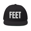 Hats One size / Black INTO: FEET Embroidered Flat Bill Cap – Kink Hat for Foot Fetishists, Worshippers & Queer Sole Seekers LEATHERDADDY BATOR