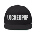 Hats One size / Black INTO: LOCKEDPUP Embroidered Flat Bill Cap – Kink Hat for Chaste Pups, Obedient Subs & Playful Power Exchange LEATHERDADDY BATOR