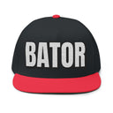 Hats One size / Black/Red INTO: BATOR Embroidered Flat Bill Cap – Kink Hat for Edgers, Strokers & Masturbation Enthusiasts LEATHERDADDY BATOR