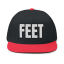 Hats One size / Black/Red INTO: FEET Embroidered Flat Bill Cap – Kink Hat for Foot Fetishists, Worshippers & Queer Sole Seekers LEATHERDADDY BATOR