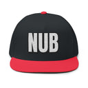 Hats One size / Black/Red INTO: NUB Embroidered Flat Bill Cap – Kink Hat for Chastity Subs, Shrinked D*s, & Total Denial Devotees LEATHERDADDY BATOR