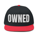 Hats One size / Black/Red INTO: OWNED Embroidered Flat Bill Cap – Kink Hat for Submissives, Collared Partners & Power Exchange Devotees LEATHERDADDY BATOR