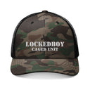 Hats One size / Camo Black Locktober LockedBoy Caged Unit Camo Snapback Cap – Olive, Brown, and Black Camo Styles Embroidery | Outdoor Adventure Cap, Hunting Gear, Casual Wear, Gift for Dad. LEATHERDADDY BATOR