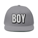 Hats One size / Grey INTO: BOY Embroidered Flat Bill Cap – Kink Hat for Submissive Roles, Leather Lads & Service-Oriented Play LEATHERDADDY BATOR