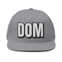 Hats One size / Grey INTO: DOM Embroidered Flat Bill Cap – Kink Hat for Dominants, Masters, and Power Players LEATHERDADDY BATOR