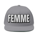 Hats One size / Grey INTO: FEMME Embroidered Flat Bill Cap – Queer Hat for Femme Identity, Power & Visibility LEATHERDADDY BATOR