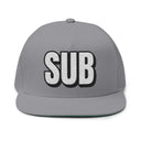 Hats One size / Grey INTO: SUB Embroidered Flat Bill Cap – Kink Hat for Submissives, Sluts & Service-Oriented Sweethearts LEATHERDADDY BATOR