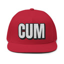 Hats One size / Red INTO: CUM Embroidered Flat Bill Cap – Kink Hat for Cum Lovers, Queer Fetish Fans & Filthy Minds LEATHERDADDY BATOR