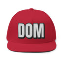 Hats One size / Red INTO: DOM Embroidered Flat Bill Cap – Kink Hat for Dominants, Masters, and Power Players LEATHERDADDY BATOR