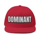 Hats One size / Red INTO: DOMINANT Embroidered Flat Bill Cap – Kink Hat for Tops, D-Types & Commanding Presence LEATHERDADDY BATOR