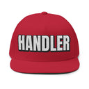 Hats One size / Red INTO: HANDLER Embroidered Flat Bill Cap – Kink Hat for Pup Play Handlers, D-Types & Supportive Leaders LEATHERDADDY BATOR