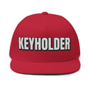 Hats One size / Red INTO: KEYHOLDER Embroidered Flat Bill Cap – Chastity Dom Hat for Bold Tops & Erotic Power Play LEATHERDADDY BATOR