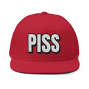 Hats One size / Red INTO: PISS Embroidered Flat Bill Cap – Kink Hat for Watersports Fetishists. LEATHERDADDY BATOR