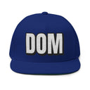 Hats One size / Royal INTO: DOM Embroidered Flat Bill Cap – Kink Hat for Dominants, Masters, and Power Players LEATHERDADDY BATOR