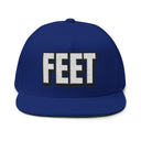 Hats One size / Royal INTO: FEET Embroidered Flat Bill Cap – Kink Hat for Foot Fetishists, Worshippers & Queer Sole Seekers LEATHERDADDY BATOR