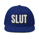 Hats One size / Royal INTO: SLUT Embroidered Flat Bill Cap – Kink Hat for Pleasure-Seekers, Queer Exhibitionists & Proud Sluts LEATHERDADDY BATOR