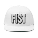 Hats One size / White INTO: FIST Embroidered Flat Bill Cap – Kink Hat for Fisting Enthusiasts, Hardcore Players & Queer Power Play LEATHERDADDY BATOR