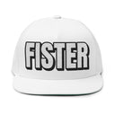 Hats One size / White INTO: FISTER Embroidered Flat Bill Cap – Kink Hat for Experienced Tops, Queer Dominants & Deep Play Practitioners LEATHERDADDY BATOR
