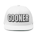 Hats One size / White INTO: GOONER Embroidered Flat Bill Cap – Kink Hat for Gooners, Edge Zombies & Mind-Melting Masturbation Addicts LEATHERDADDY BATOR