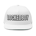 Hats One size / White INTO: LOCKEDBOY Embroidered Flat Bill Cap – Chastity Kink Hat for Proud Subs LEATHERDADDY BATOR