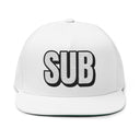 Hats One size / White INTO: SUB Embroidered Flat Bill Cap – Kink Hat for Submissives, Sluts & Service-Oriented Sweethearts LEATHERDADDY BATOR