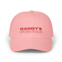 Hats Pink "Daddy's C*mRag" Embroidered Dad Cap (Red Text) LEATHERDADDY BATOR
