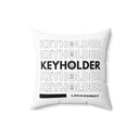 Home Decor 16" × 16" KeyHolder Bag Inspo Spun Polyester Square Pillow LEATHERDADDY BATOR