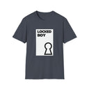 T-Shirt Heather Navy / S LockedBoy OG - Lockedboy Athletics Chastity Tshirt LEATHERDADDY BATOR