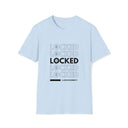 T-Shirt Light Blue / S LOCKED Inspo (black text) - Chastity Shirts by LockedBoy Athletics LEATHERDADDY BATOR