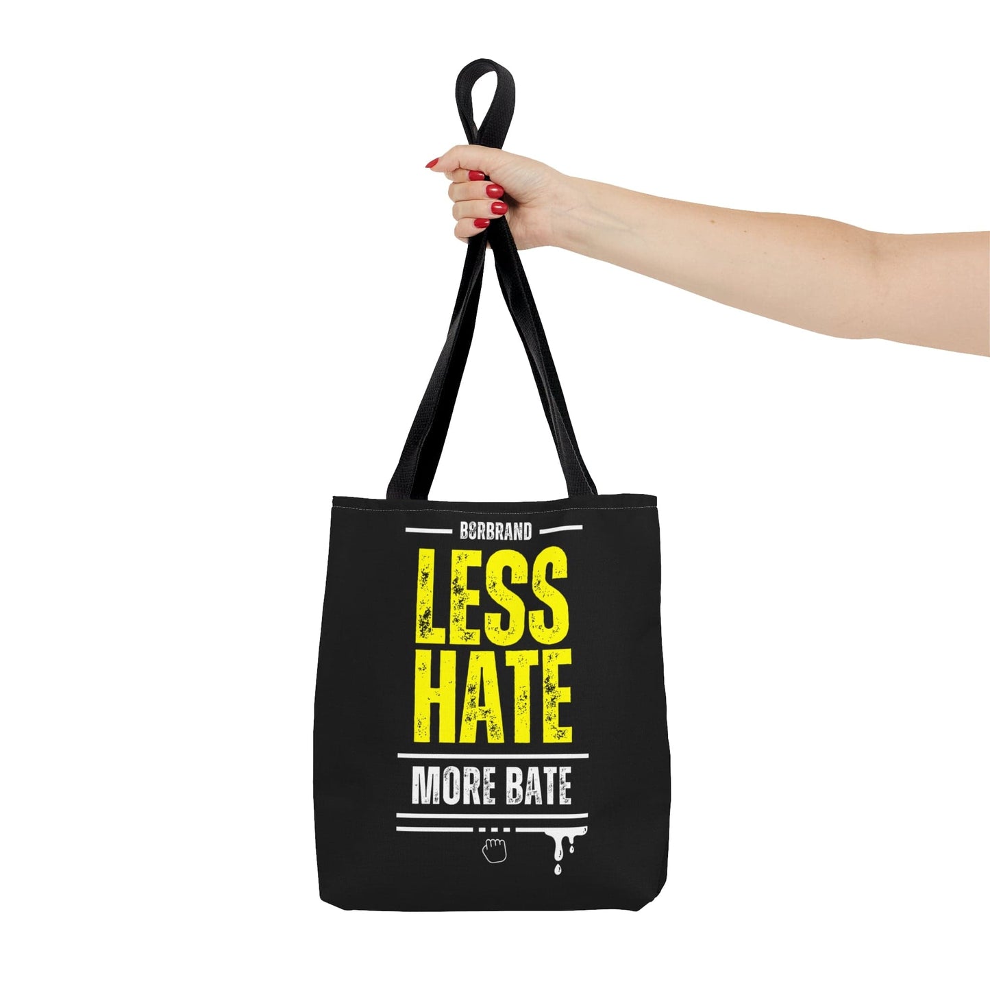 Bags Small Less Hate, More Bate Tote Bag - B8rBrand - LeatherDaddy Skin Co. LEATHERDADDY BATOR