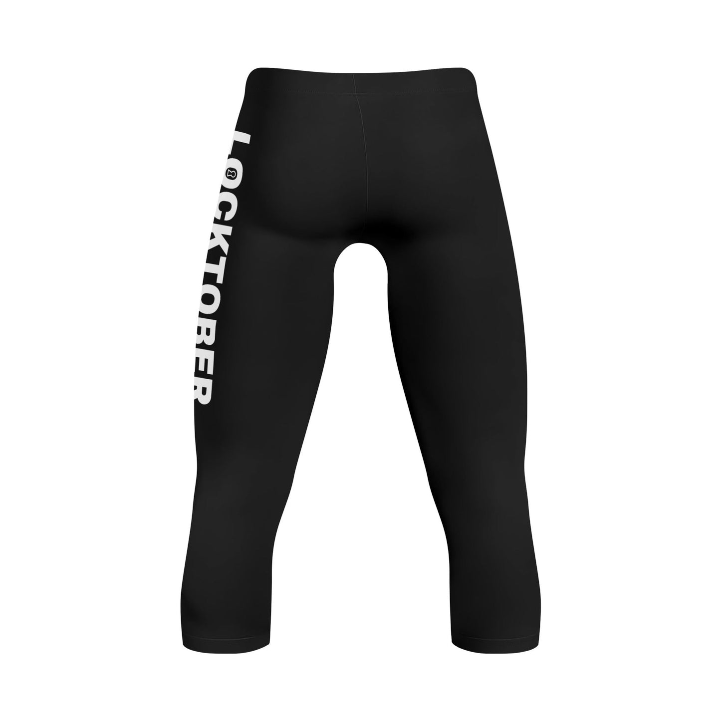 Locktober 3/4 Length Varsity Training Tights - Lockedboy Athletics LEATHERDADDY BATOR