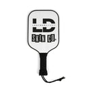 Accessories 7.5'' × 15.5'' Pickleball Paddle Set – LeatherDaddy Skin Co. Logo Kit with 2 Paddles & Balls LEATHERDADDY BATOR