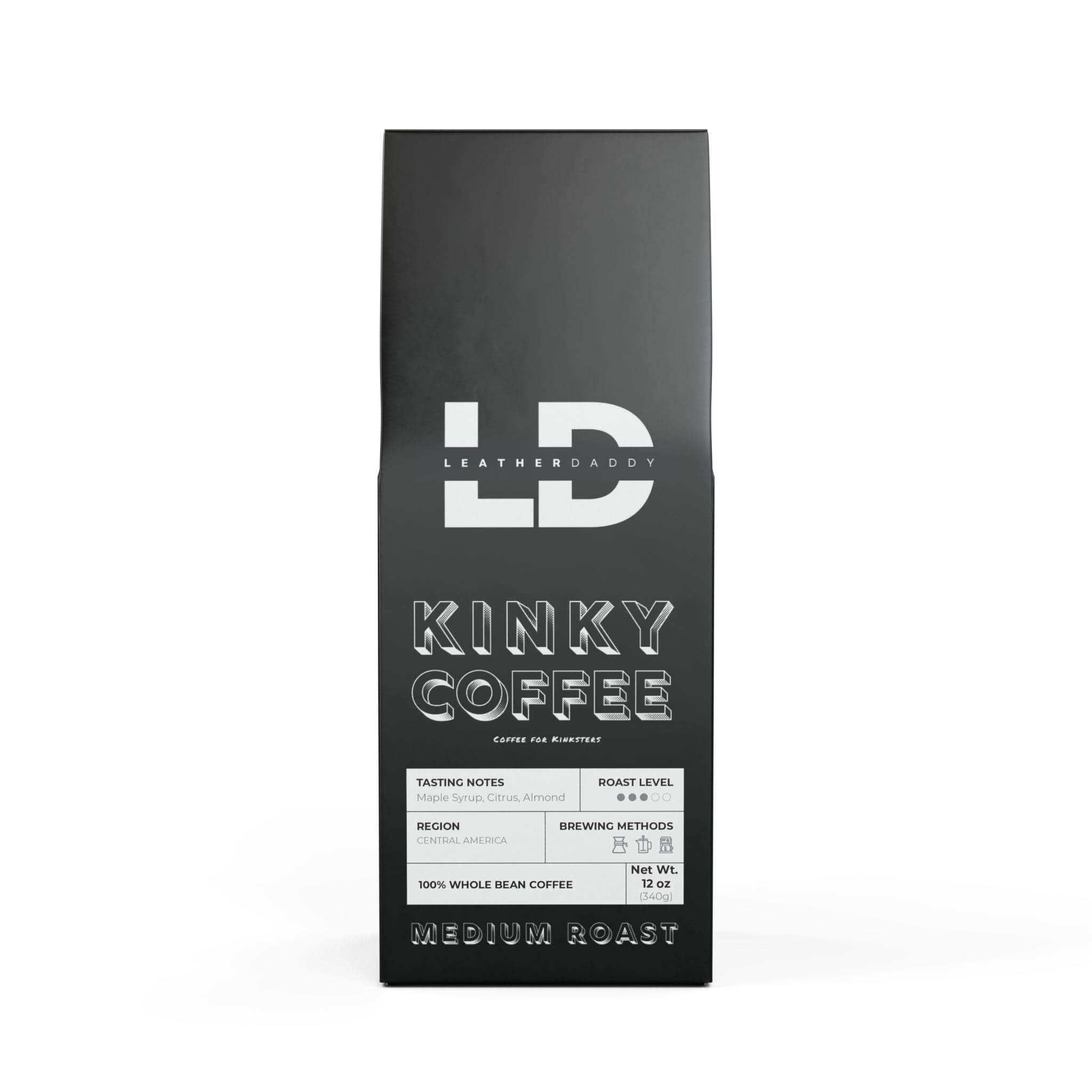Food & Beverages Ground / 12oz KINKY Coffee - Medium Roast - LeatherDaddy Lifestyle LEATHERDADDY BATOR