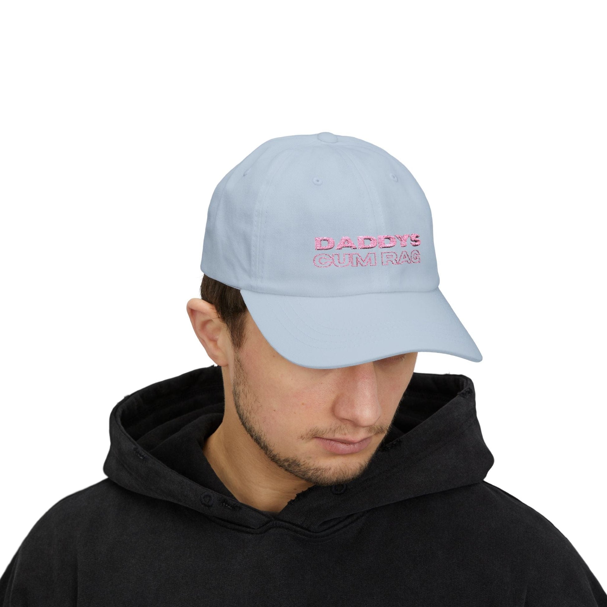 Hats "Daddy's C*mRag" Embroidered Dad Cap (Pink Text) LEATHERDADDY BATOR