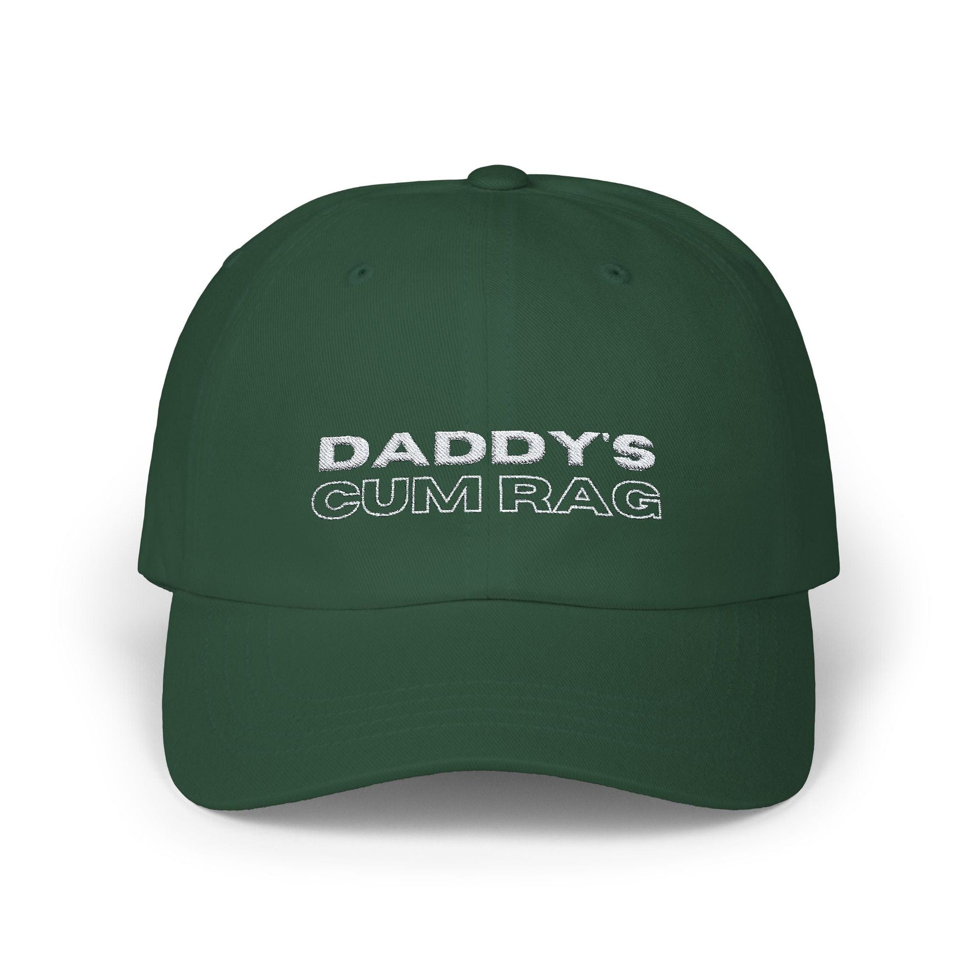 Hats "Daddy's C*mRag" Embroidered Dad Cap (white text) LEATHERDADDY BATOR