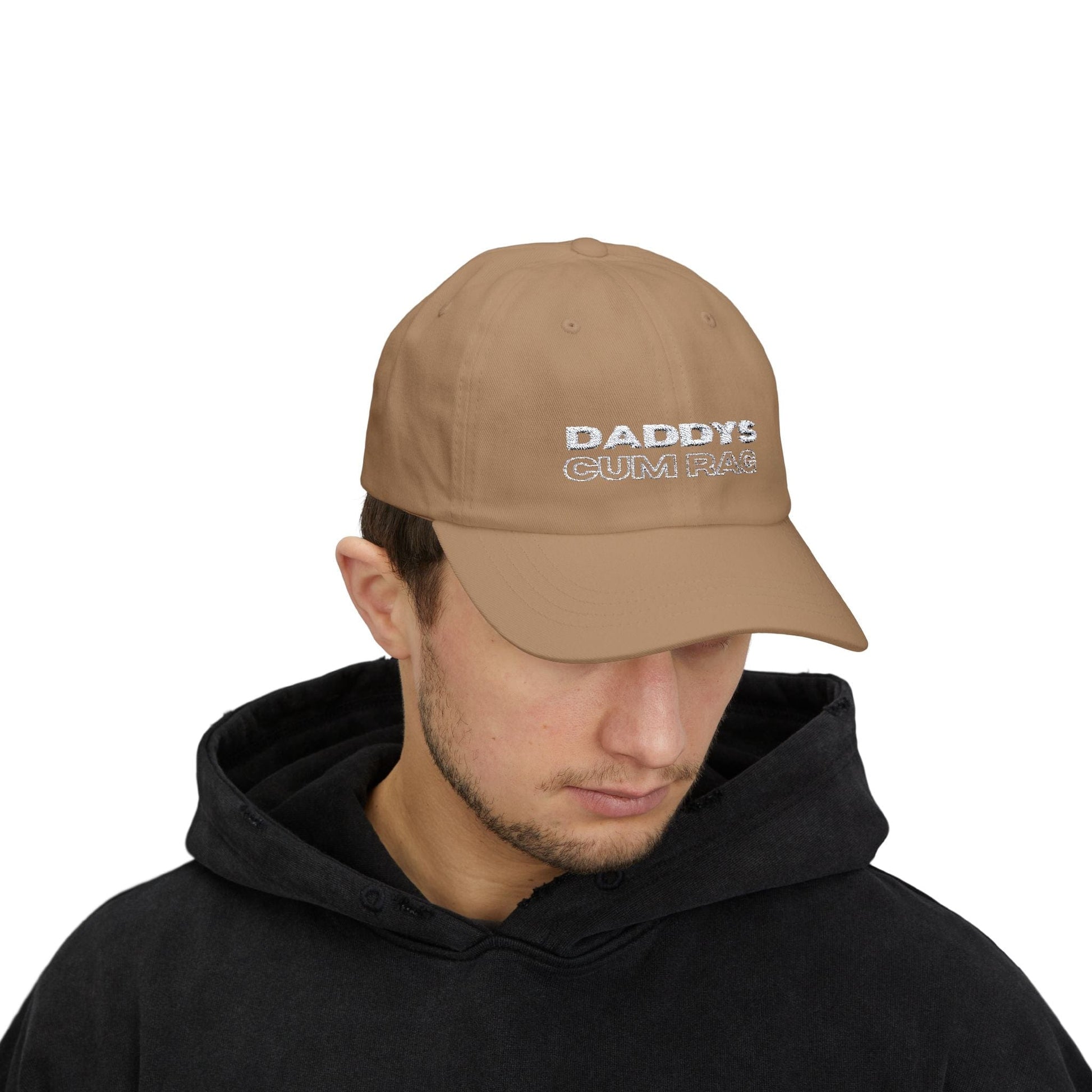 Hats "Daddy's C*mRag" Embroidered Dad Cap (white text) LEATHERDADDY BATOR