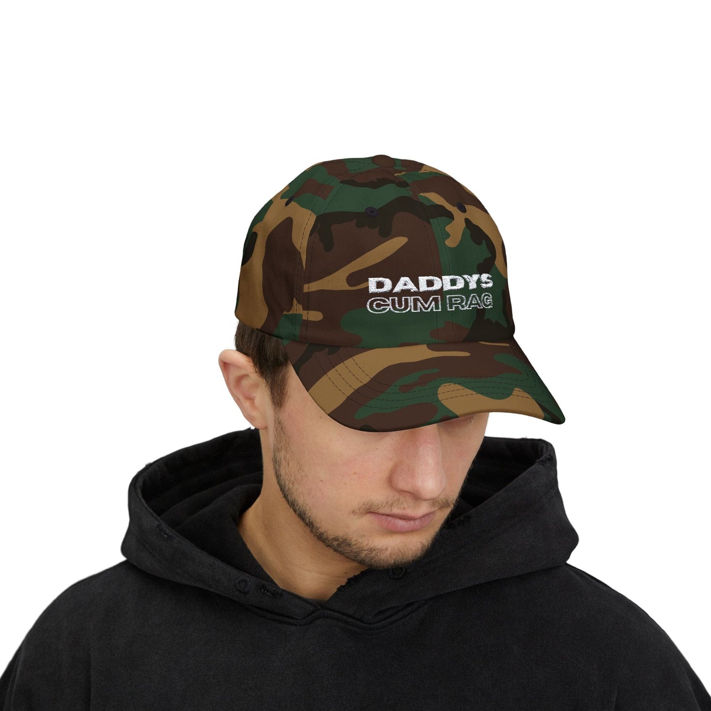 Hats "Daddy's C*mRag" Embroidered Dad Cap (white text) LEATHERDADDY BATOR