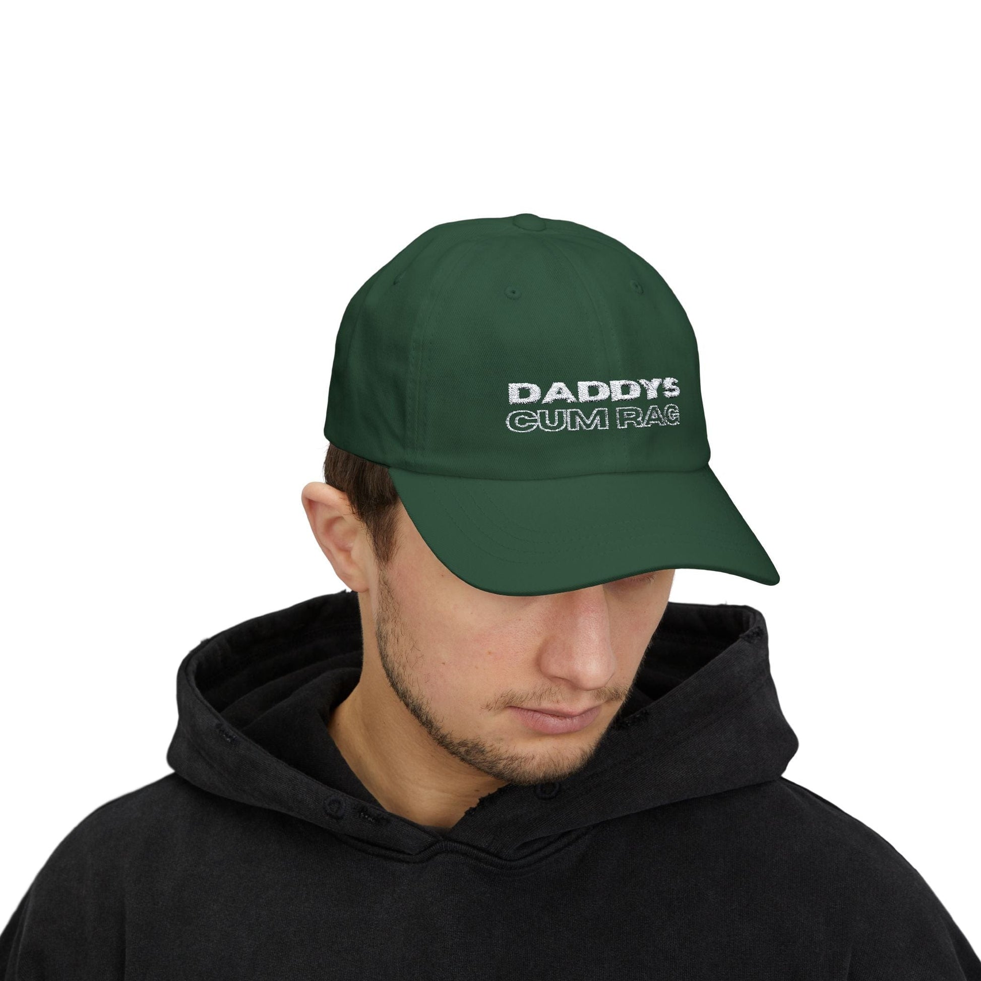 Hats "Daddy's C*mRag" Embroidered Dad Cap (white text) LEATHERDADDY BATOR