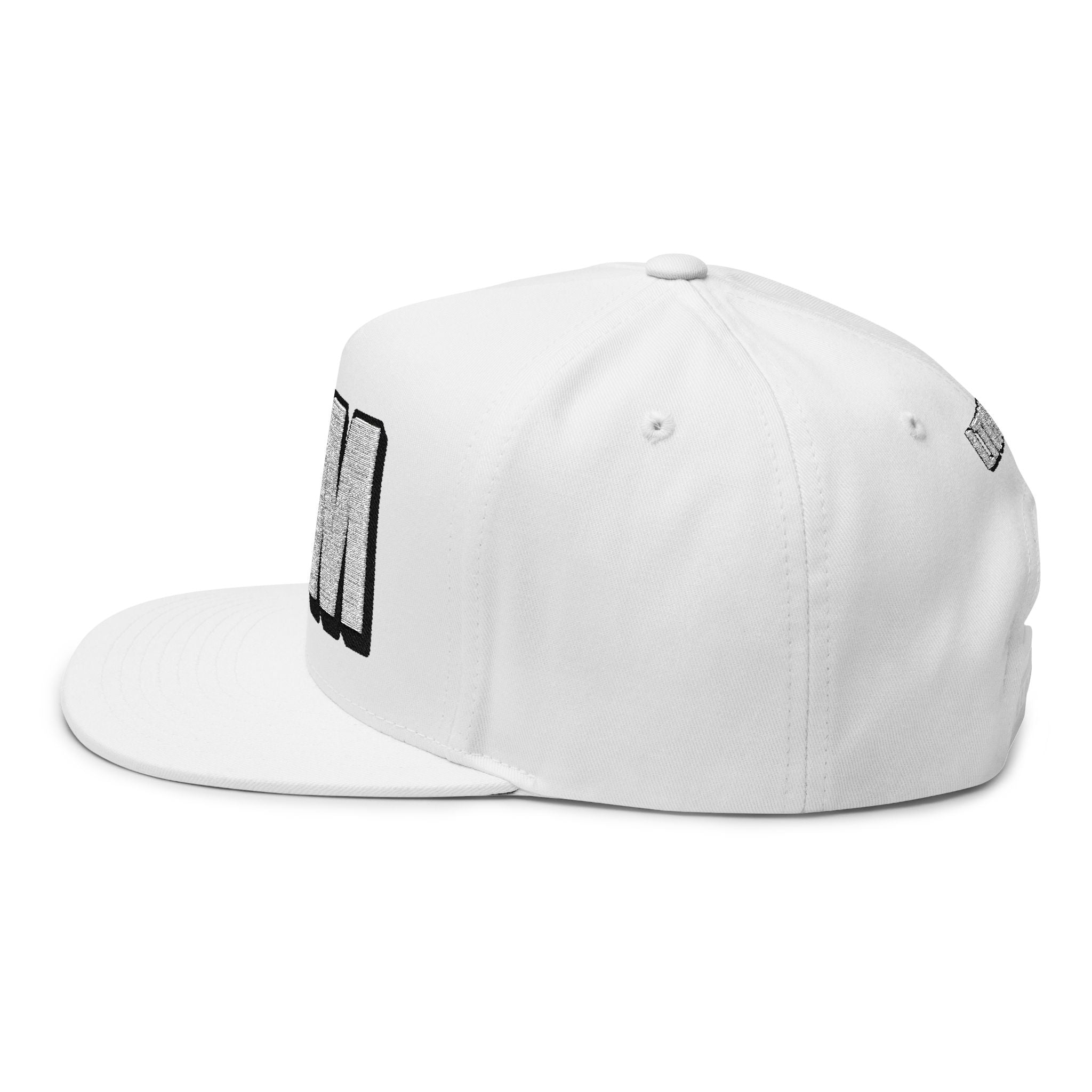 Hats INTO: DOM Embroidered Flat Bill Cap – Kink Hat for Dominants, Masters, and Power Players LEATHERDADDY BATOR