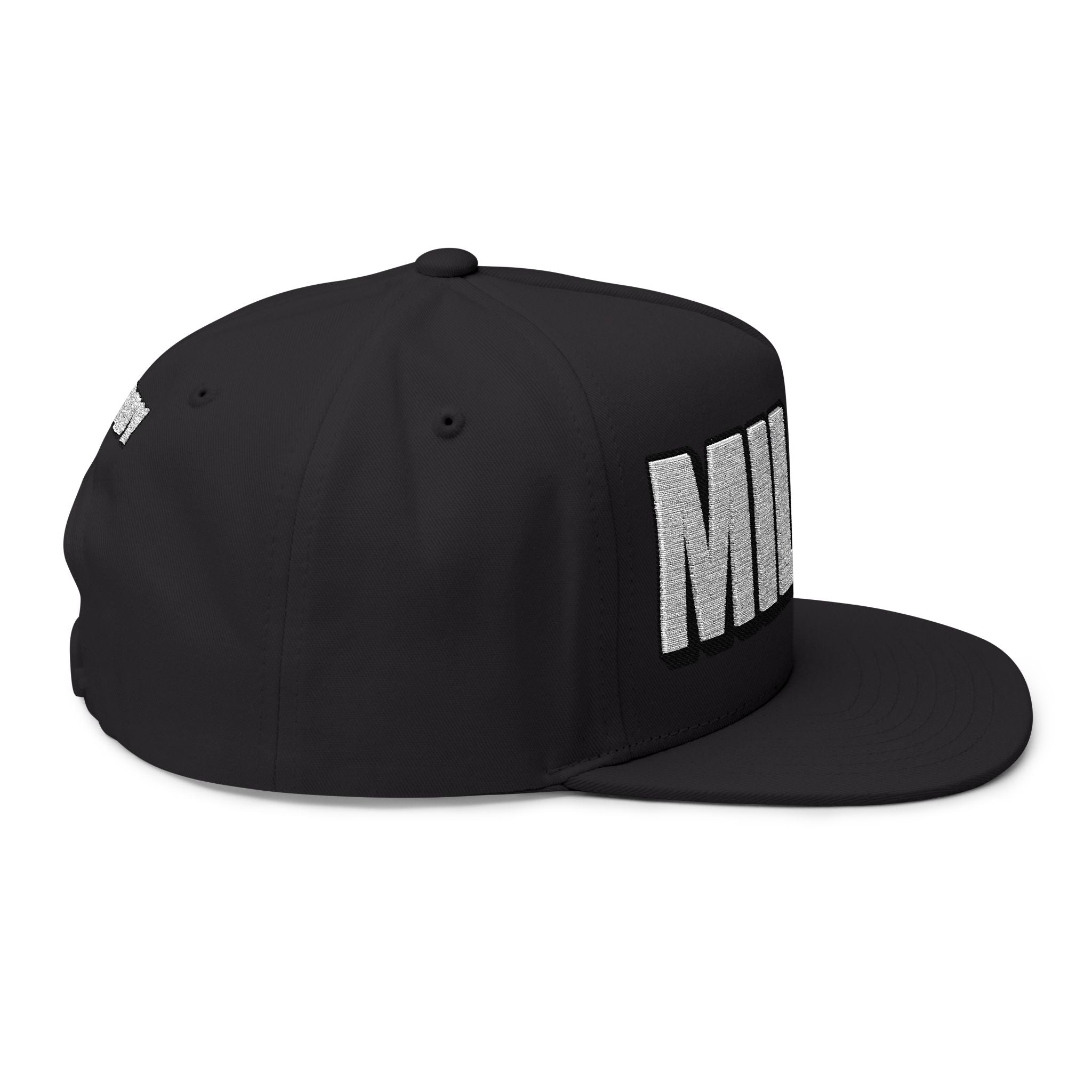 Hats INTO: MILKEE Embroidered Flat Bill Cap – Kink Hat for Edging Subs, JO Hypno Addicts & Drain Devotees LEATHERDADDY BATOR