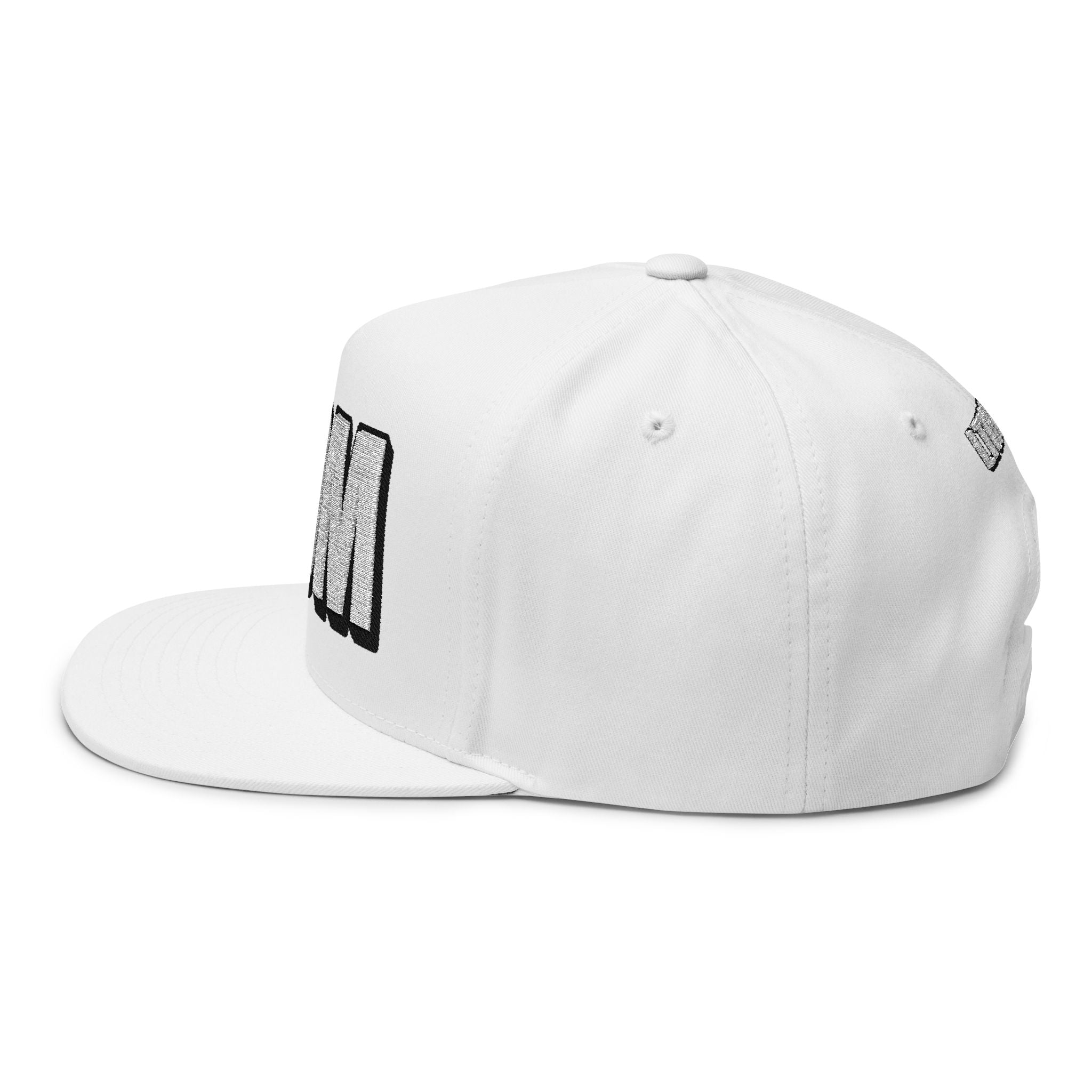 Hats INTO: MOM Embroidered Flat Bill Cap – Queer Hat for Caretakers, Femmes & Matriarchal Energy LEATHERDADDY BATOR