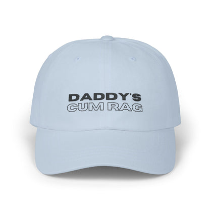 Hats Light Blue "Daddy's C*mRag" Embroidered Dad Cap LEATHERDADDY BATOR