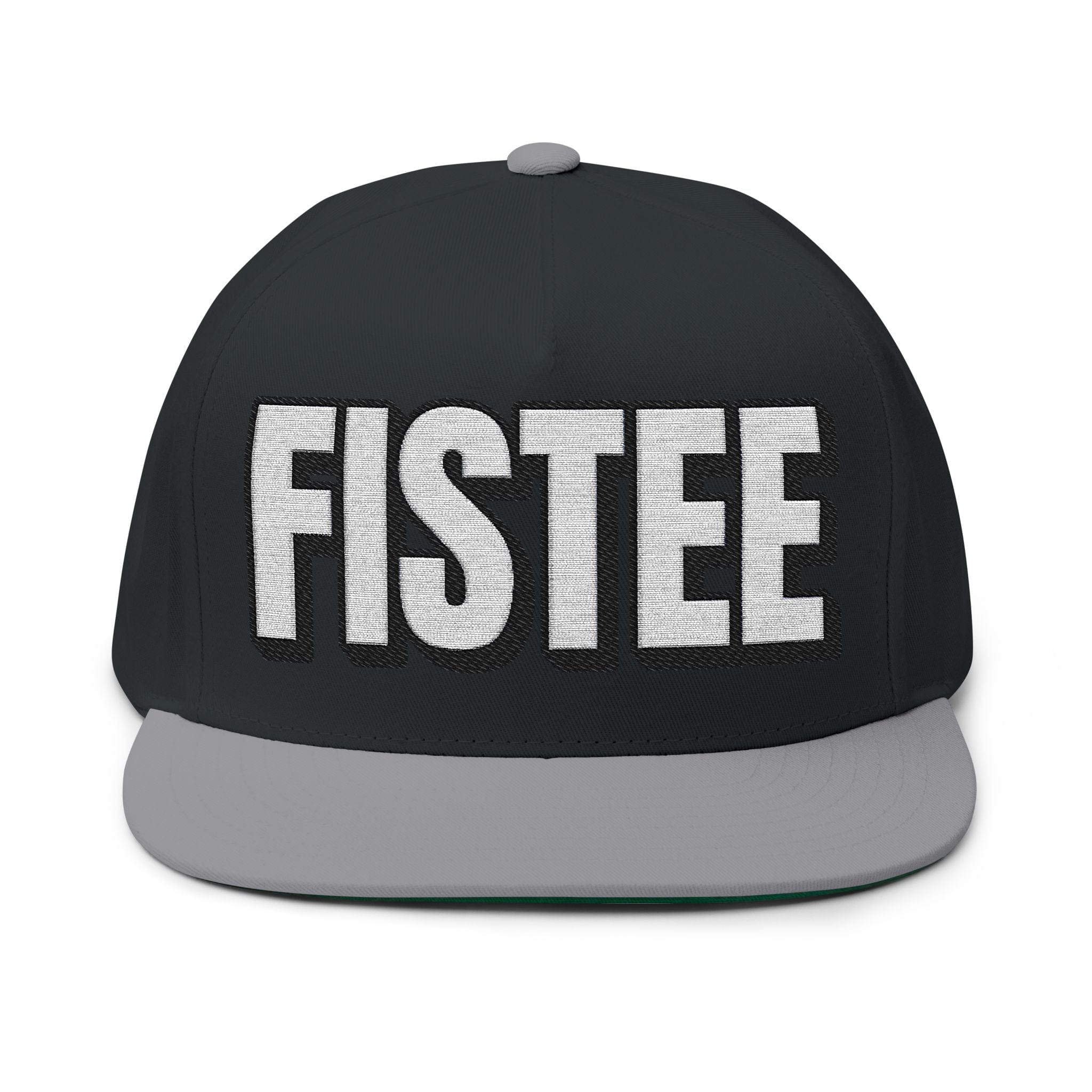 Hats One size / Black/Grey INTO: FISTEE Embroidered Flat Bill Cap – Kink Hat for Receptive Players, Queer Submission & Deep Connection LEATHERDADDY BATOR