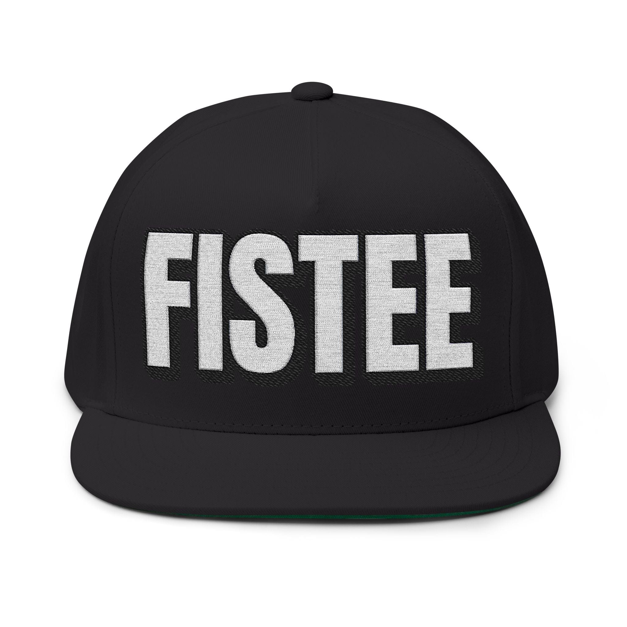 Hats One size / Black INTO: FISTEE Embroidered Flat Bill Cap – Kink Hat for Receptive Players, Queer Submission & Deep Connection LEATHERDADDY BATOR